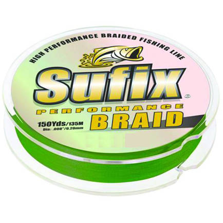 Fir Sufix Performance Braid Lo Vis Green 0.23 mm 16.4Kg 135m