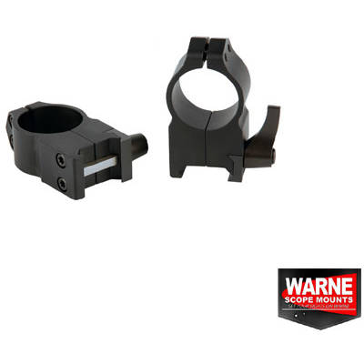 Set Inele Warne Scope Mounts Quick Weaver 30mm Obiectiv 56-62mm
