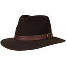 Palarie Blaser Travel Dark Brown Mottled Marime 58