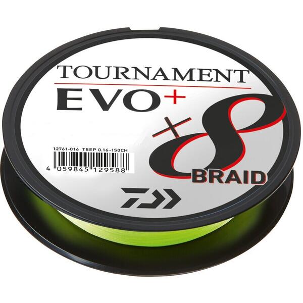 Fir Daiwa Tournament X8 Braid Evo+ Chartreuse 0.12mm 8.6kg 135m