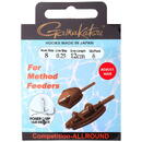 Carlige legate  Gamakatsu Method Feeder Hair Adjustable Nr.10 0.25mm 12cm 6buc