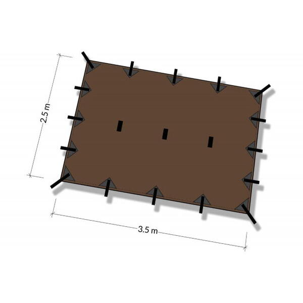 Tenda DD Hammocks S Prelata Coyote Brown 2.8m x 1.5m
