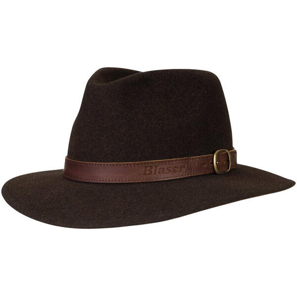 Palarie Blaser Travel Dark Brown Mottled Marime 55