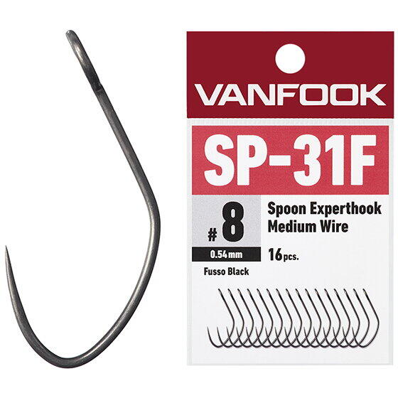 Carlige Vanfook SP-31F Spoon Experthook Medium Wire nr.8