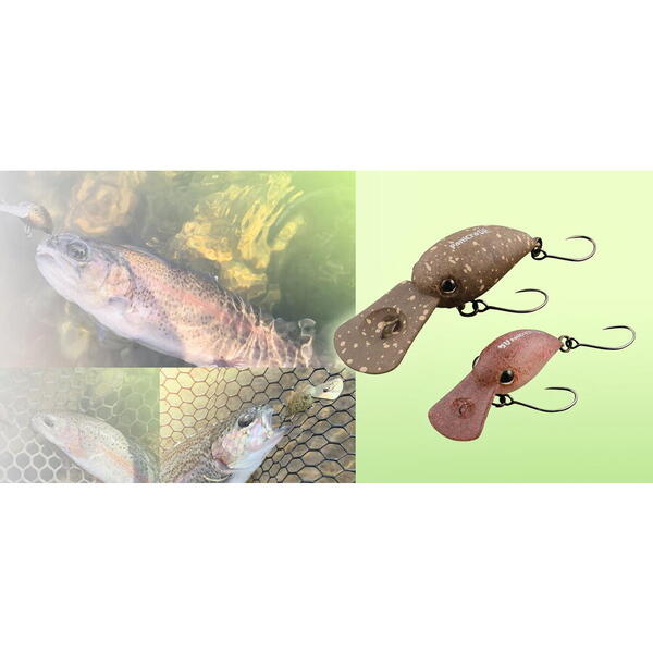 Vobler Jackall Panicra DR 3.2cm 3.6g Daigo Muscle Red Glow