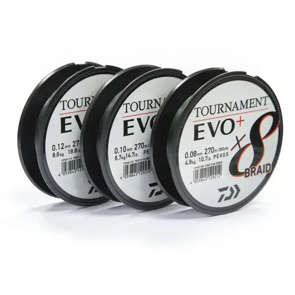 Fir Daiwa Tournament X8 Braid Evo+ Chartreuse 0.26mm 19.8kg 270m