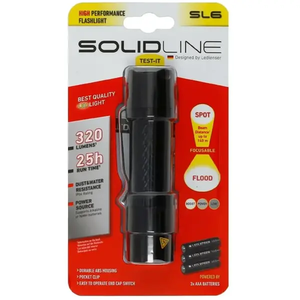 Lanterna Ledlenser SolidLine SL6 320Lm