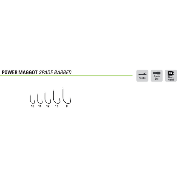Carlig Mustad Power Maggot Spade Barbed nr.10 15buc