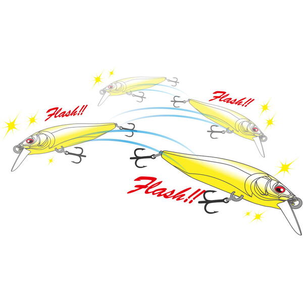 Vobler Megabass X-Nanahan+2 7.5cm 7g Mat Chart Lime